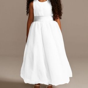 Flower Girl Dresses Size 6 David's Bridal WHITE